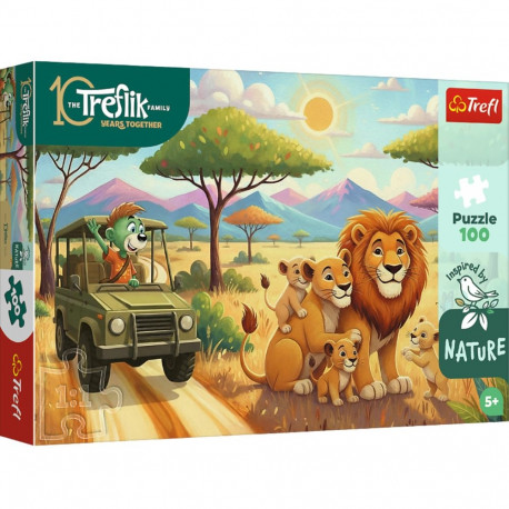 Trefl pusle 16593 Rodzina Treflików Inspired By Nature 100 lõvid