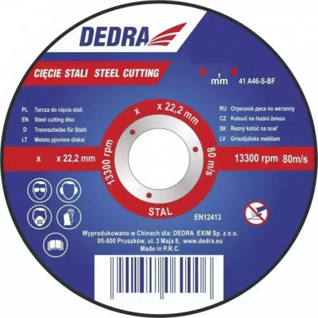 Tarcza do cięcia stali 125x1,0x22,2