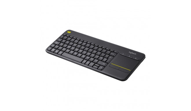 Logitech puuteplaadiga klaviatuur K400 Plus juhtmevaba US, must