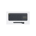 Logitech puuteplaadiga klaviatuur K400 Plus juhtmevaba US, must