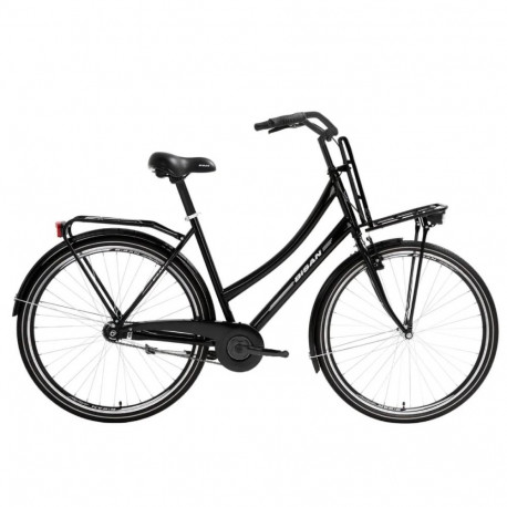 Linnaratas Bisan Fluante C Glossy Black /Silver (Ratta suurus: 700C Raami suurus: 20,5)