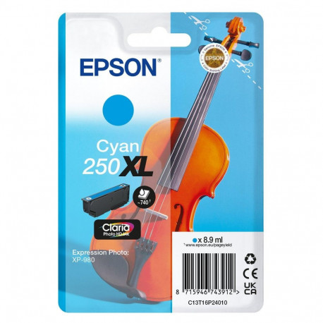 EPSON tindikassett 250XL XP 980 8.9ml, tsüaan