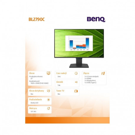 Monitor 27 inches BL2790C LED 5ms/IPS/HDMI/144Hz