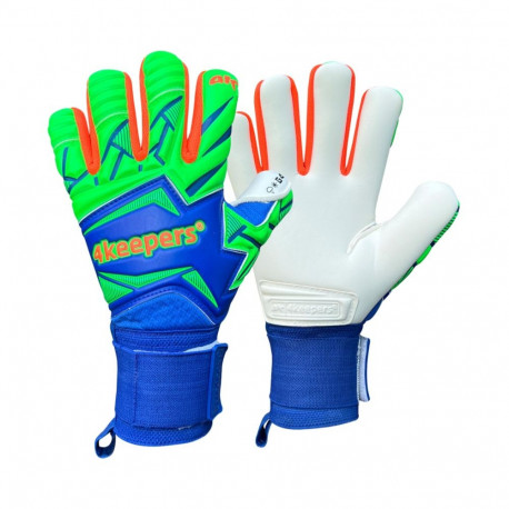 Rękawice bramkarskie 4Keepers Force V5.25 Twist HNC niebiesko-zielone  8,5