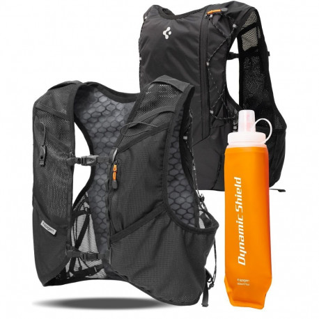Spigen A721 Dynamic Shield ML Running Vest with 500 ml Soft Flask - Black