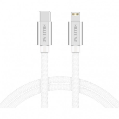 USB kaabel Swissten USB-C - Lightning 1.2m, hõbe