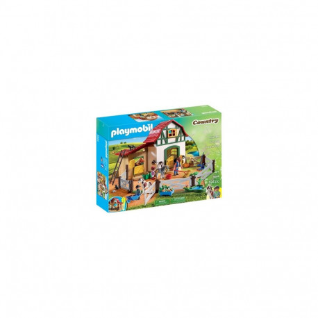 Toy Set - Playmobil 5684 Pony Farm with Stables and Accessories for 3 Ponies, Multicolor