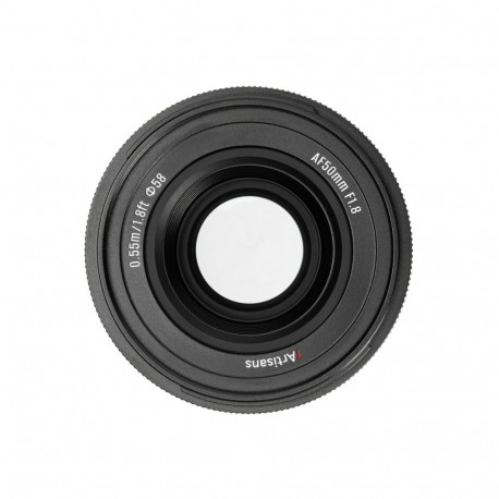 Camera Lens - 7Artisans AF 50mm F1.8 Autofocus Lens For Fujifilm APS-C Black