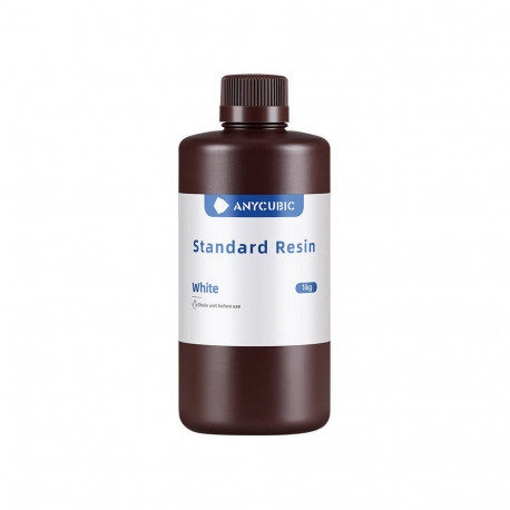 3D Printing Resin - AnyCubic Standard Resin, Casting Precision ± 0.2 mm, Durable, White