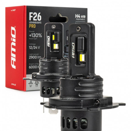 Led 2tk H4 H19 F26 PRO LumiTec+130%12-24
