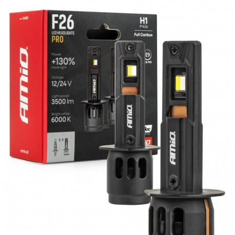 Led 2tk H1 F26 PRO LumiTec +130% 12-24V