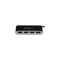StarTech.com 4-Port Portable USB 2.0 Hub with Built-in Cable
