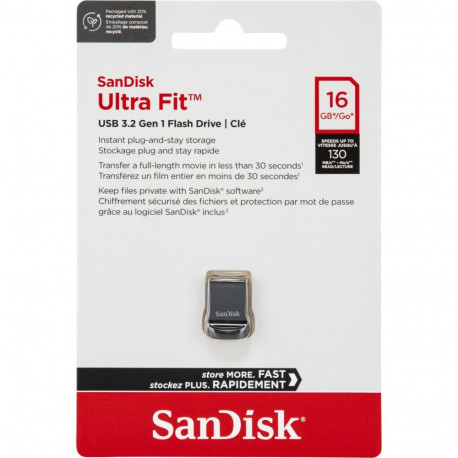 SanDisk Cruzer Ultra Fit    16GB USB 3.2         SDCZ430-016G-G46