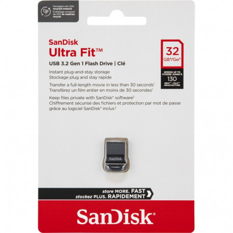 SanDisk mälupulk Cruzer Ultra Fit 32GB USB 3.2 SDCZ430-032G-G46