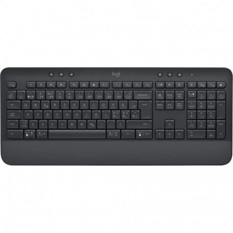 Juhtmevaba klaviatuur Logitech Signature K650 SWE, tumehall