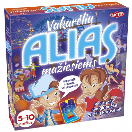 TACTIC Board game Alias Junior Party (In Lithuanian lang.)