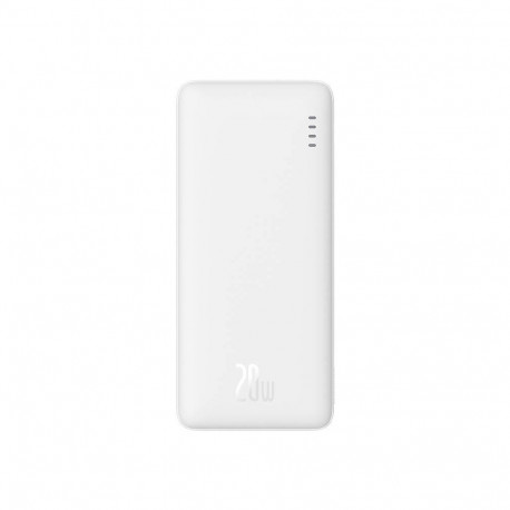 Powerbank - Baseus Airpow 10000mAh 20W Fast Charging USB-C Micro USB White