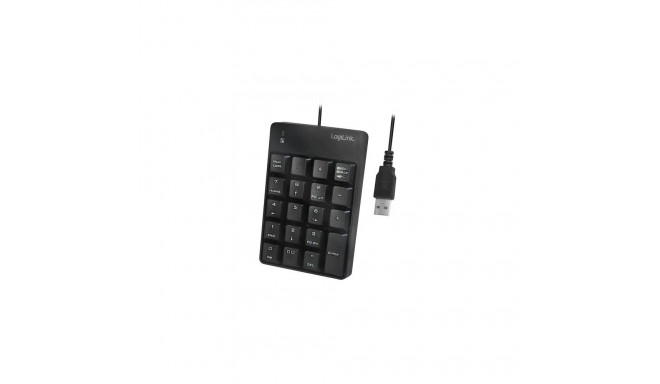 LogiLink ID0184 numeric keypad Laptop Black