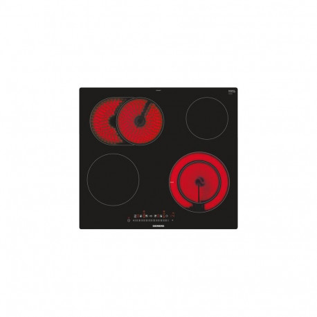 Siemens ET601FNP1E hob Black, Stainless steel Built-in Ceramic hob 4 zone(s)