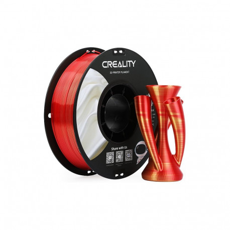 "Creality CR-Silk PLA Filament Gold/Rot, 3D-Filament (1 kg, 1,75 mm, auf Rolle)"