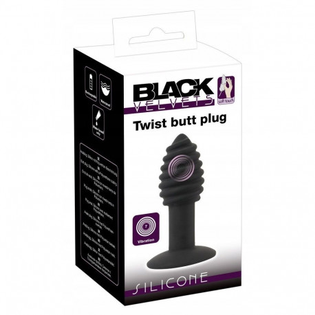Black Velvets anaalkork Twist 10,7cm