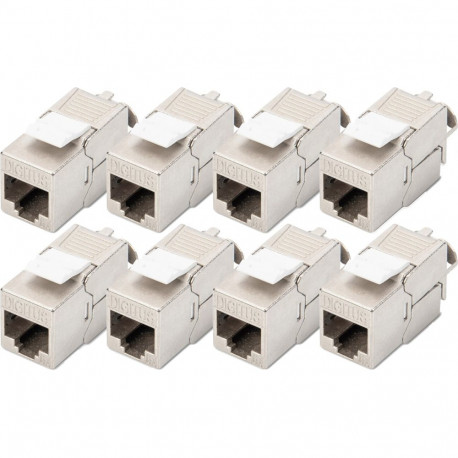 CAT 6A varjestatud tööriistavabad keystone-moodulid 8tk
