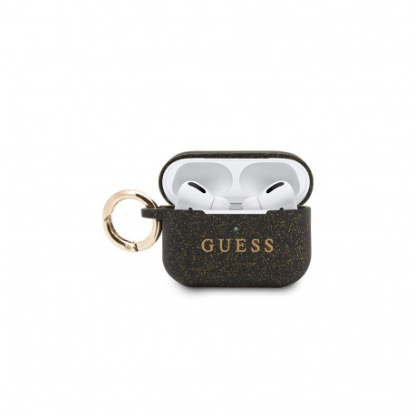 Guess Guess Ring Silicone Case for AirPods Pro Cover - Black and Gold