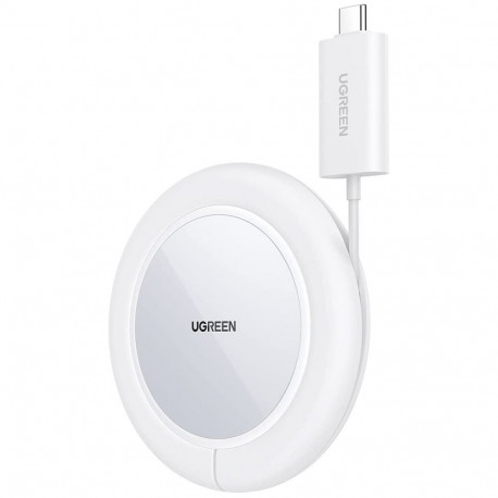 Ugreen Ugreen CD245 40123 wireless Qi / MagSafe charger 15W with USB-C cable - white