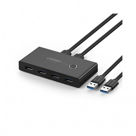 Ugreen Ugreen switch box HUB switch 4x USB 3.2 Gen 1 USB splitter for two computers black (US216 307