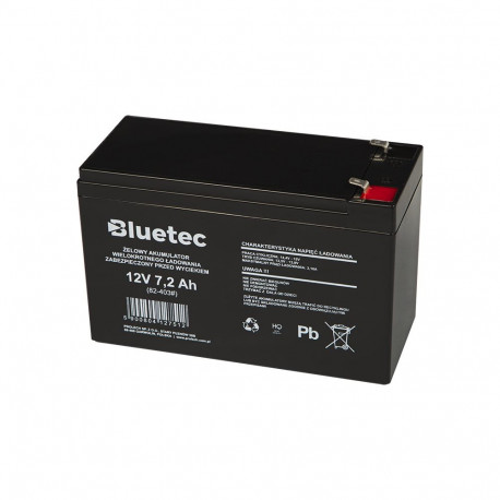 82-403# Akumulator żelowy 12v 7.2ah bluetec 150x100x65_6,5
