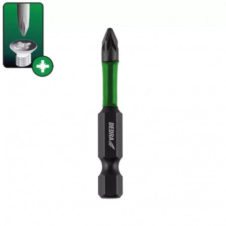 Końcówki wkrętakowe udarowe pozidiv pz1/2/3x50mm, 3szt blist