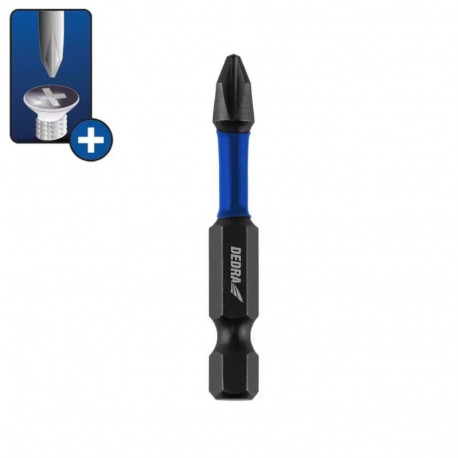 Końcówki wkrętakowe udarowe phillips ph2x50mm, 2szt blister