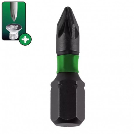 Löögikindlad Pozidriv kruvikeeraja otsakud PZ3x25mm 2tk, blister