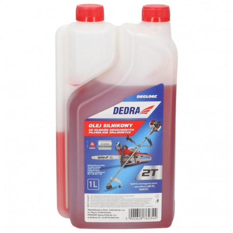 Kahetaktilise mootori õli kettsaagidele ja trimmeritele doosaatoriga 1l