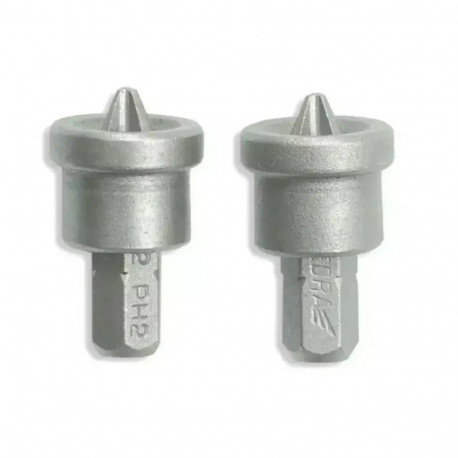Koncówki krzyżowe z ogranicznikiem ph2x25mm, 2szt blister