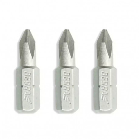 Zestaw końcówek wkrętakowych phillips ph1/2/3x25mm, blister
