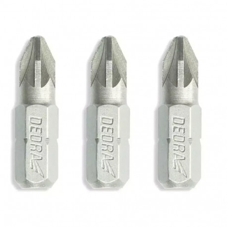 Zestaw końcówek wkrętakowych pozidriv pz1/2/3 x 25mm, blist
