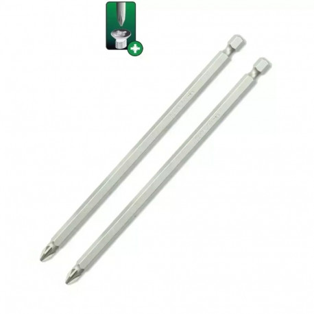 Końcówki wkrętakowe pozidriv pz2x150mm, 2szt blister