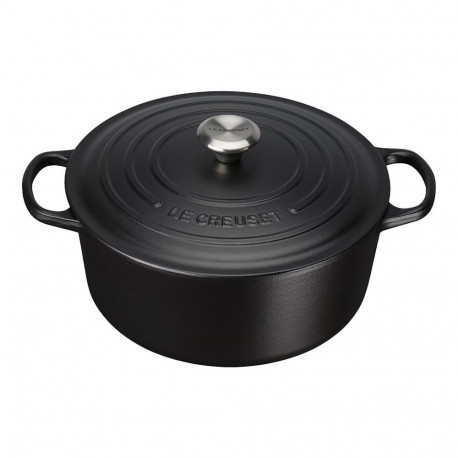 "Le Creuset Signature Bräter rund 28 cm schwarz"