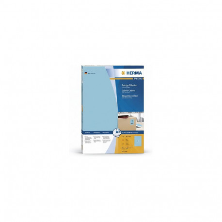 "HERMA Etiketten A4 blau 210x297 mm Papier matt 100 St."