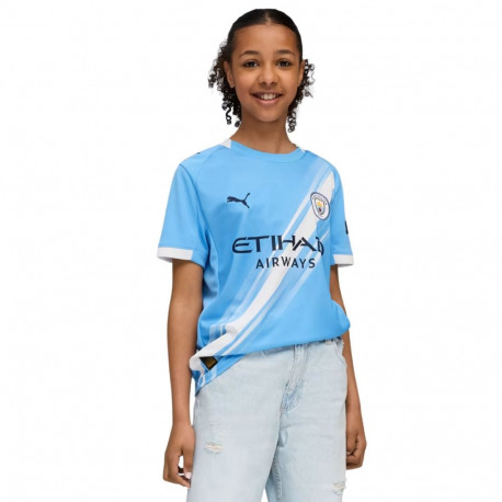 Puma laste jalgpallisärk Manchester MCFC Home Replica 780341 01 152cm, helesinine