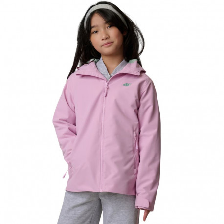 Kurtka dla dzieci 4F U0959 jasny fiolet 4FJWSS26TTJAU0959 52S 146cm