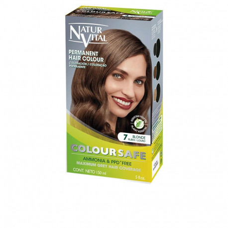 NATUR VITAL COLOURSAFE tinte permanente #7-rubio