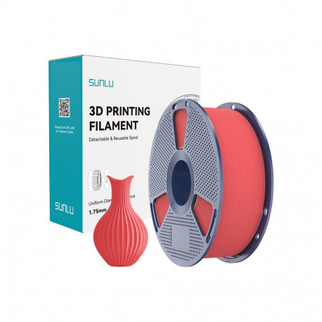 3D Printer Filament - Sunlu PLA Classic Cherry 1.75 mm, 190–230°C, Matte Finish, Cherry