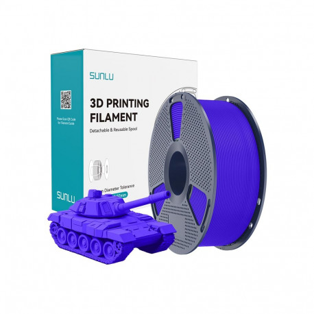 3D Printing Filament - Sunlu PLA+ High-Speed 1.75 mm Filament, Dimensional Accuracy ±0.02 mm, Blue