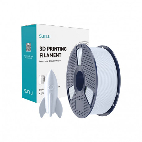 3D Printing Filament - Sunlu High-Speed PLA 1.75mm for FDM Printers - White