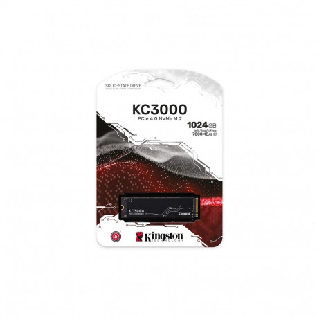 M.2 NVMe SSD - Kingston Technology KC3000 1 TB 7000 MB/s Read 6000 MB/s Write Black