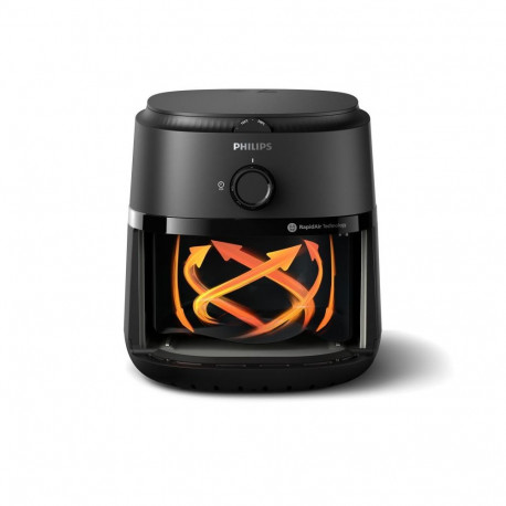Home & Kitchen Appliance - Philips 1000 Series NA120/00 Hot Air Fryer 4.2L 1500W Black
