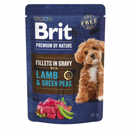 Brit Premium Lamb & Green Peas in Gravy märgtoit koertele 85g