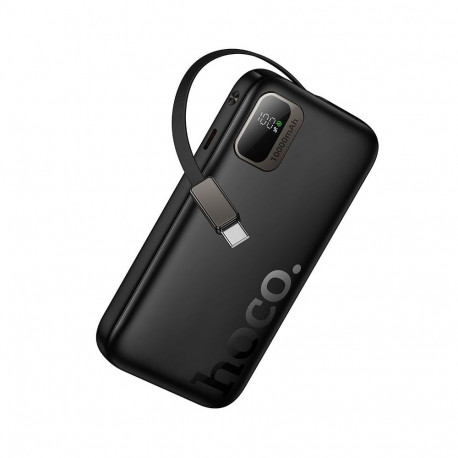 Powerbank Hoco 10000 mAh QC PD 20W with retractable cable USB C Q51 black